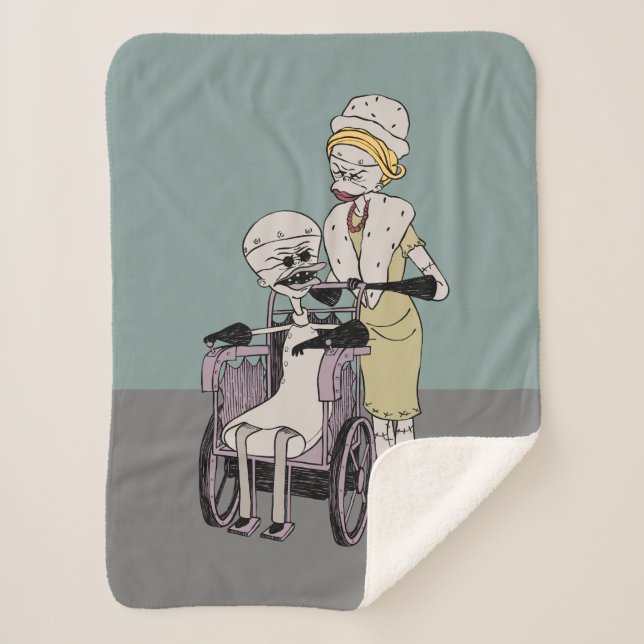 Dr. Finkelstein & Jewel Sherpa Blanket (Front)