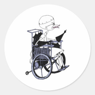Dr Finkelstein Mad Scientist Baby  Classic Round Sticker