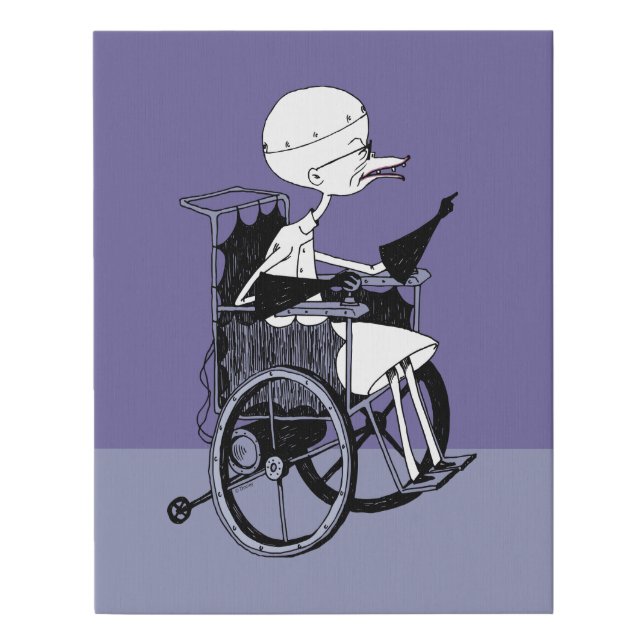 Dr. Finkelstein | Mad Scientist Faux Canvas Print (Front)
