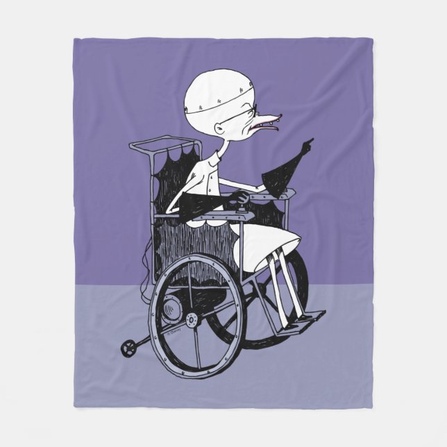 Dr. Finkelstein | Mad Scientist Fleece Blanket (Front)