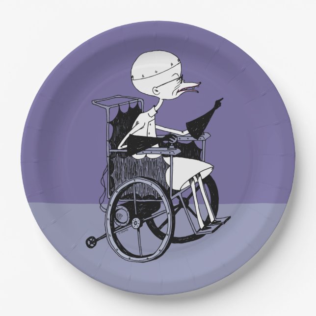 Dr. Finkelstein | Mad Scientist Paper Plates (Front)