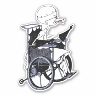 Dr. Finkelstein Mad Scientist Sticker