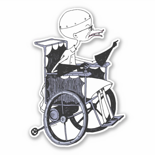 Dr. Finkelstein | Mad Scientist Sticker (Front)