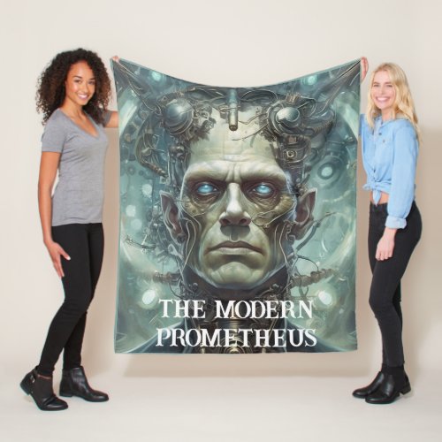 Dr Frankensteins Monster _ Modern Prometheus Fleece Blanket