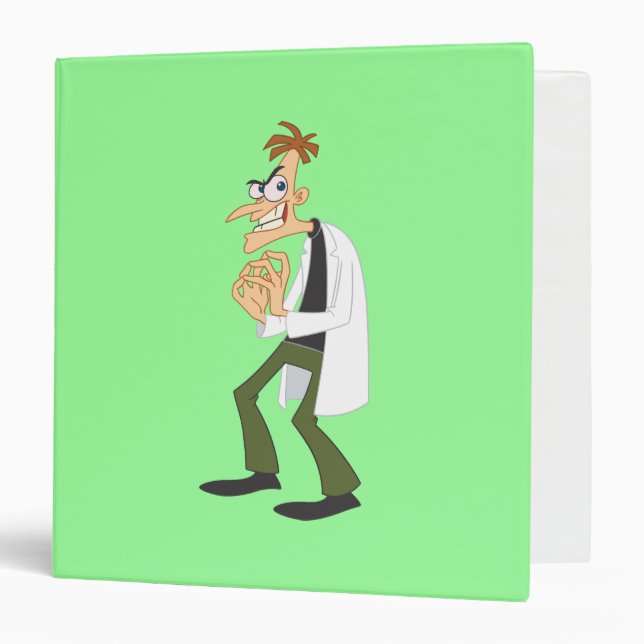 Dr. Heinz Doofenshmirtz 1 3 Ring Binder (Front/Inside)