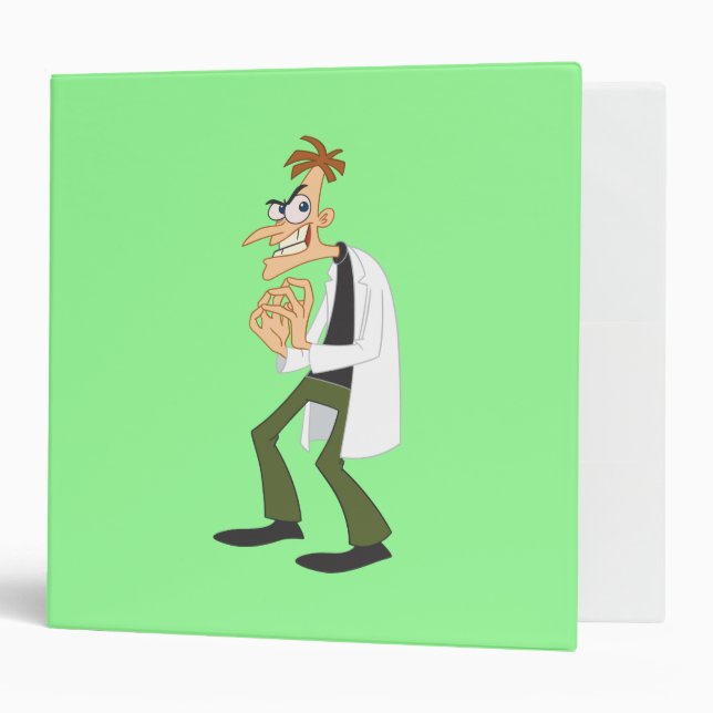 Dr. Heinz Doofenshmirtz 1 3 Ring Binder (Front/Inside)