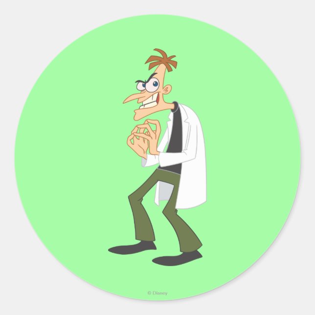 Dr. Heinz Doofenshmirtz 1 Classic Round Sticker (Front)