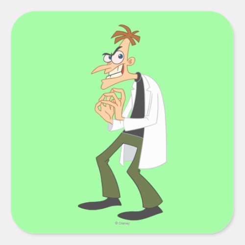 Dr Heinz Doofenshmirtz 1 Square Sticker