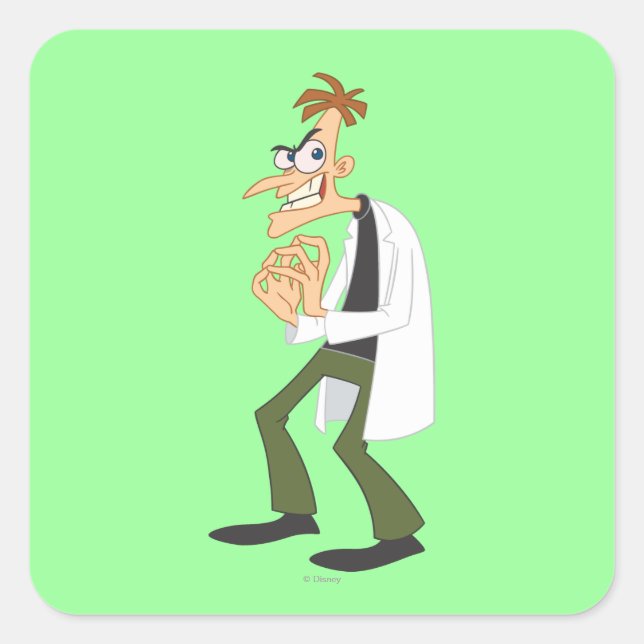 Dr. Heinz Doofenshmirtz 1 Square Sticker (Front)