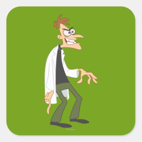 Dr Heinz Doofenshmirtz 2 Square Sticker