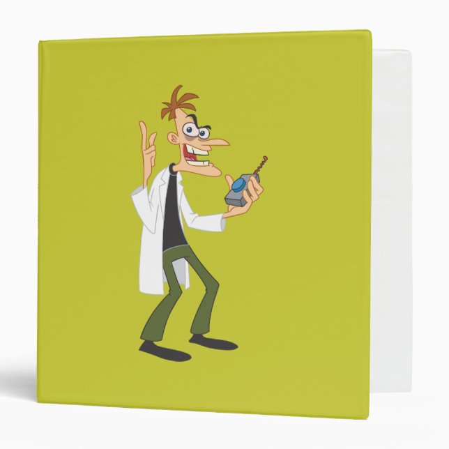 Dr. Heinz Doofenshmirtz 3 3 Ring Binder (Front/Inside)