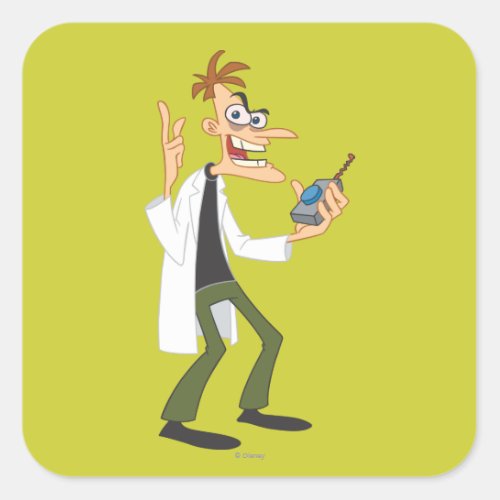 Dr Heinz Doofenshmirtz 3 Square Sticker