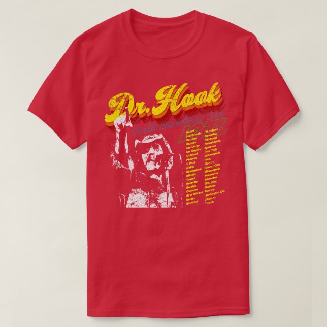 Dr Hook North American Tour T-Shirt (Design Front)