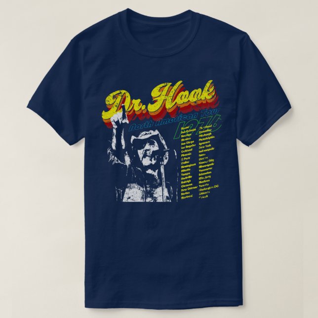Dr Hook North American Tour T-Shirt (Design Front)