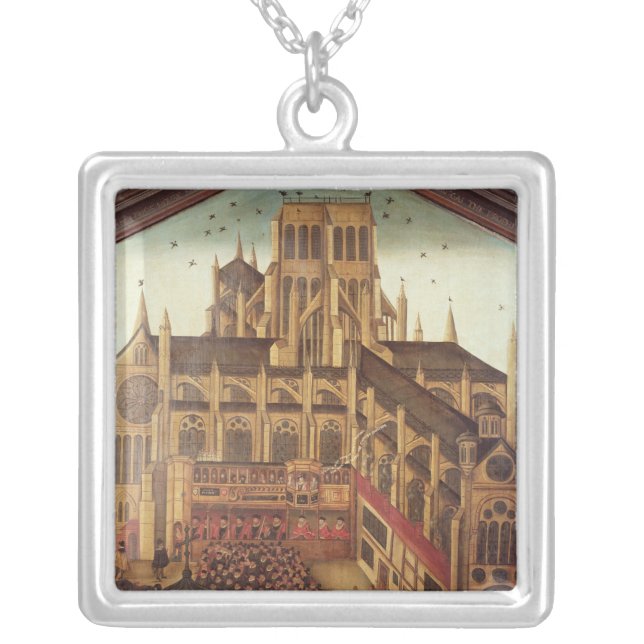 Dr. J. King's Sermon at St. Pauls Cathedral Silver Plated Necklace (Front)