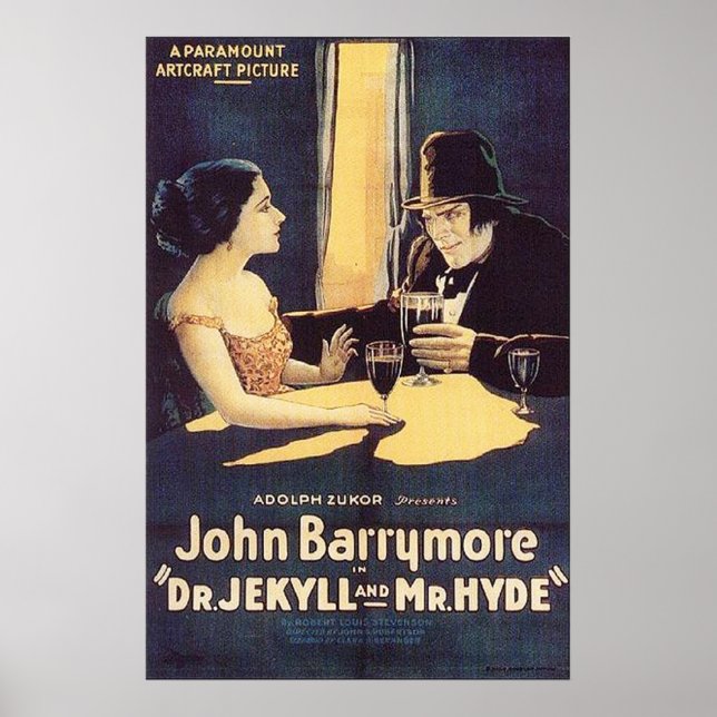 Dr Jekyll and Mr Hyde 1920 Poster (Front)