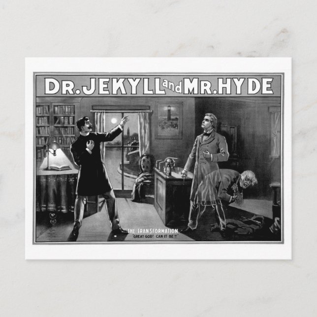 Dr. Jekyll and Mr. Hyde Postcard (Front)