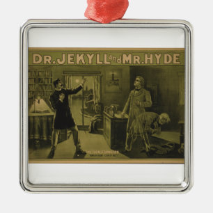 Dr. Jekyll and Mr. Hyde Theatrical Poster 1880 Metal Ornament