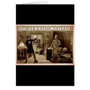 Dr. Jekyll and Mr. Hyde Vintage Illustration 1880s