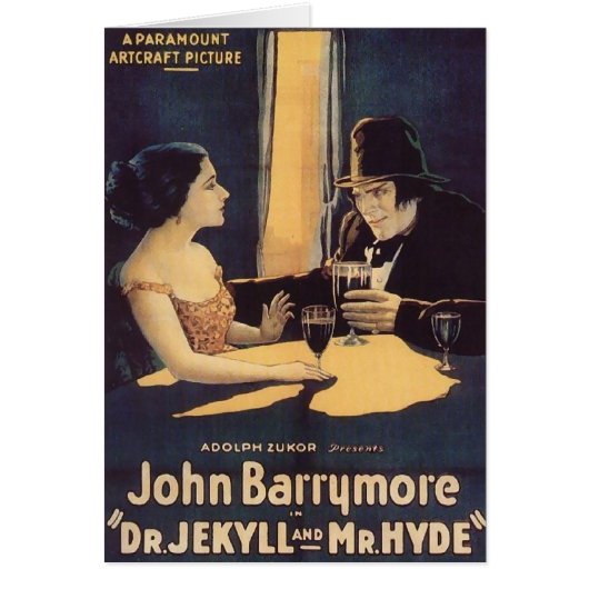 Dr. Jekyll and Mr. Hyde Vintage Movie Poster (Front)