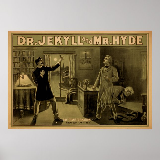 Dr. JEKYLL & Mr. HYDE Play Act VAUDEVILLE Poster (Front)