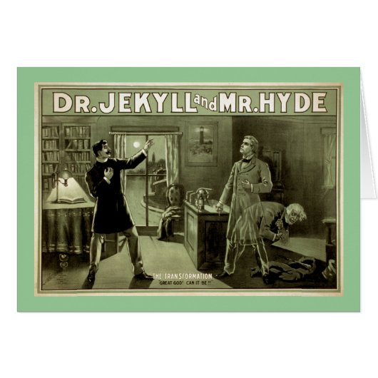 Dr Jekyll Vintage Theater Poster (Front Horizontal)