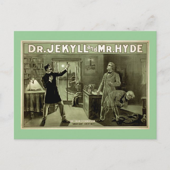 Dr Jekyll Vintage Theater Poster Postcard (Front)
