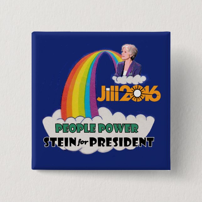 Dr. Jill Stein President 2016 Button (Front)