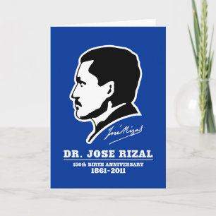 Dr. Jose Rizal @ 150th Birth Anniversary Souvenirs Card