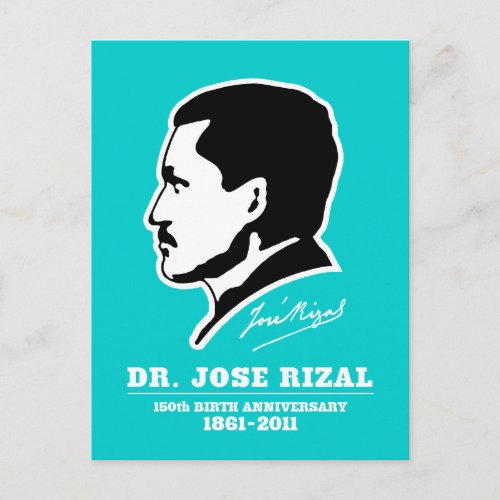 Dr Jose Rizal  150th Birth Anniversary Souvenirs Postcard