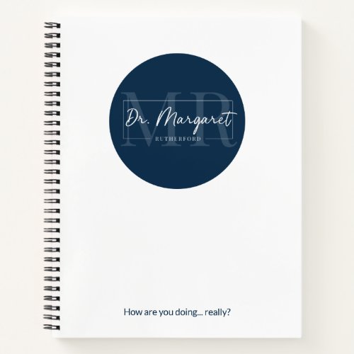 Dr Margaret Journal _ Soft or Hard Cover _ Blue