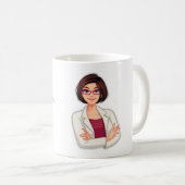 Dr. Name Custom Best Doctor Gift Coffee Mug (Front Right)
