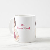 Dr. Name Custom Best Doctor Gift Coffee Mug (Front Left)