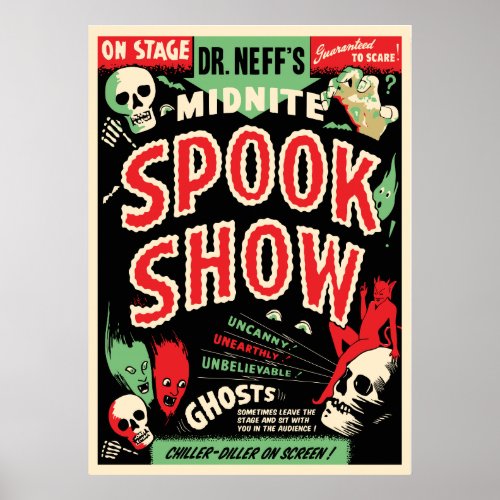 Dr Neffs Midnite Spook Show Poster