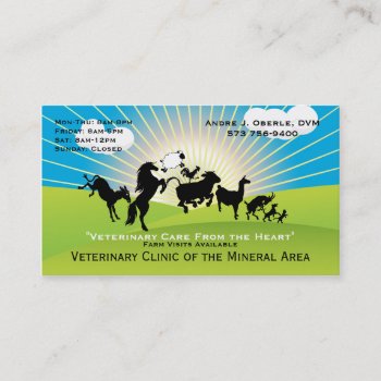 Dr Oberle Business Card by PetsandVets at Zazzle