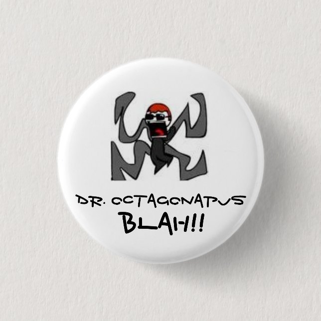 Dr. Octagonapus Pinback Button (Front)