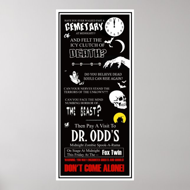 Dr. Odd At The Fox Twin Theater Poster (Front)