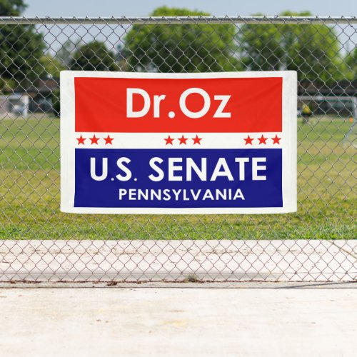 Dr Oz US Senate Pennsylvania  Banner