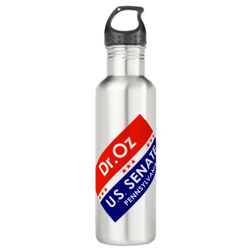 Dr Oz US Senate Pennsylvania Stainless Steel Water Bottle