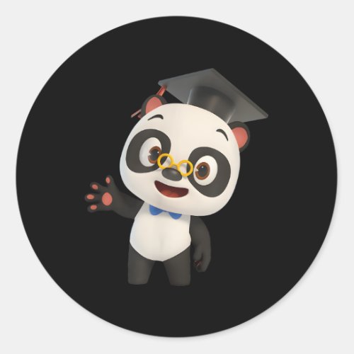 Dr Panda Official Classic Round Sticker