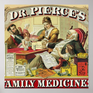 Dr. Peirce's Family Medicines. Poster