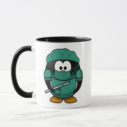 Dr Penguin Cartoon medical Mug