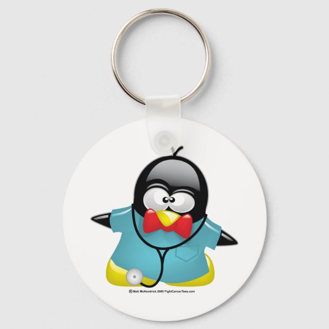 Dr Penguin Keychain (Front)