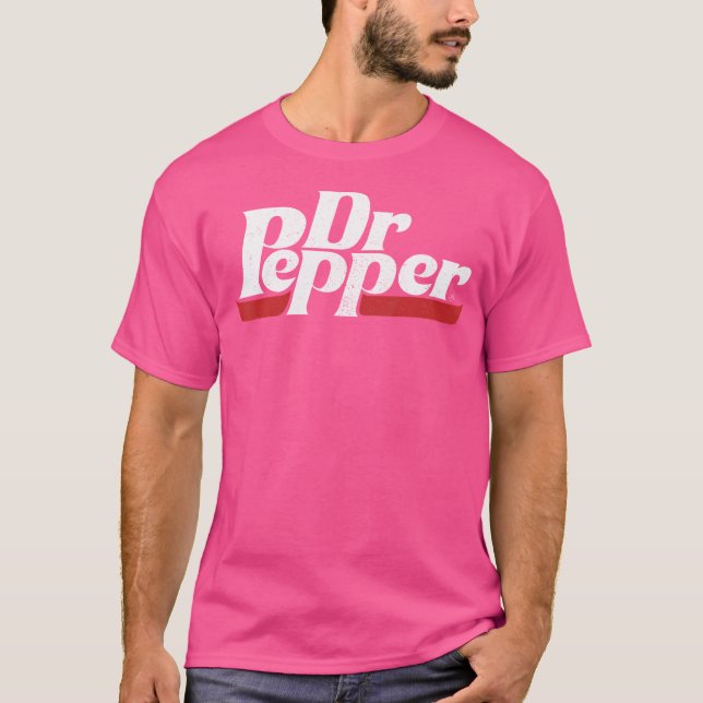 Dr. Pepper Classic Distressed Logo T-Shirt (Front)