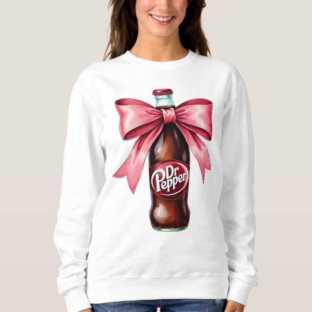 Dr.Pepper Pink Bow Coquette Sweatshirt (Front)
