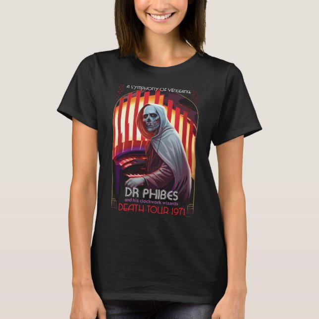 Dr. Phibes Symphony of Vengeance Women’s T-Shirt (Front)
