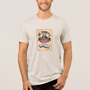 Dr. Porky's Ham-Flavored Lozenges (Fictional) Tri-Blend Shirt