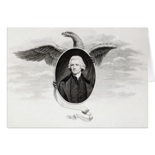 Dr. Priestley, illustration from Philosophers Cards (Front Horizontal)