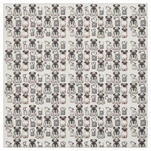 Dr Pug Fabric