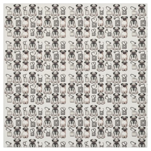 Dr Pug Fabric